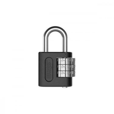 Imagem de Cadeado C/Segredo Stam 25Mm Cartela Preto, Preto