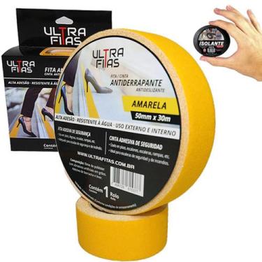 Imagem de Fita Faixa Lixa Antiderrapante  - 50 mm X 1, 2, 3, 5, 10, 15, 20 ou 30