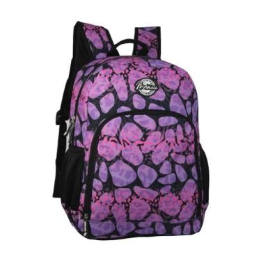 Imagem de Mochila Mormaii Mor0255 Casual e Escolar Original 1magnus, Preto e ros