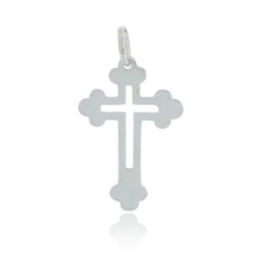 Imagem de Pingente Crucifixo Vazado - Prata 925 Maciça - Unissex - MPJoias