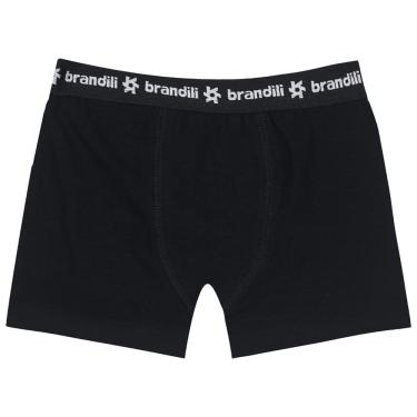 Imagem de Cueca Boxer Infantil Menino Brandili Preto