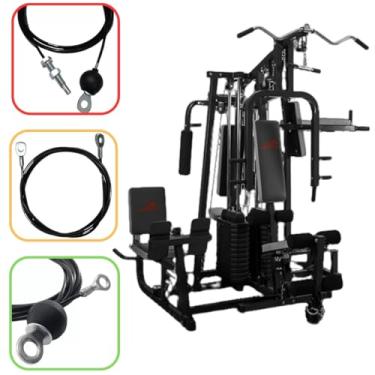 Imagem de Kit Cabos De Aço Estação Musculação Embreex415