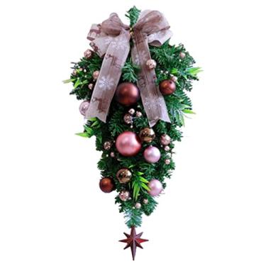 Imagem de Belas Guirlanda de outono leve para pano de fundo 60 cm/24 pol. guirlanda de natal ramo invertido ao ar livre guirlanda interna criando atmosfera diverso