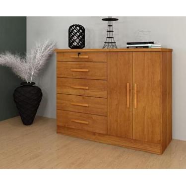 Imagem de Cômoda 2 Portas 5 Gavetas Istambul - Tcil Móveis - Cinamomo