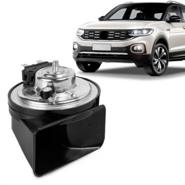 Imagem de Buzina Automotiva T Cross 2020 A 2025 Am80Sx L Conector Positivelist Grave 12V Caracol 2 Terminais