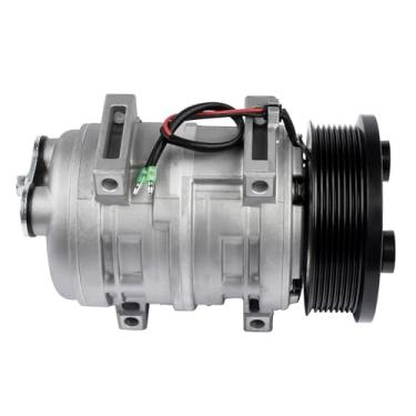 Imagem de Flynsu Compressor CA 12V com substituição de embreagem PV8 para Valeo TM 21 peça # 103-67260, 103-57245, T915146C, 10367325, SAE-J639