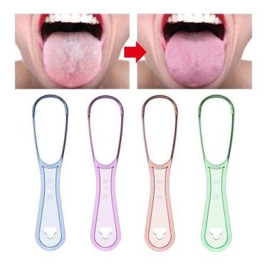 Imagem de Raspador De Lingua Profissional Escova De Lingua Limpador - Arena