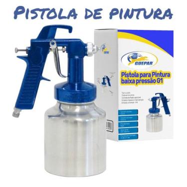 Imagem de Kit Pistola De Pintura Automotiva Profissional Baixa Pressão - Guepar,
