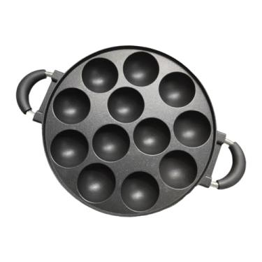 Imagem de Ｂｅｓｇａ Fabricante de rosquinha de rosquinha assadeira com alças do forno de donut frigideira frigideira do café da manhã Mini Waffle Maker para lanche, 12