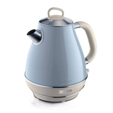 Imagem de Ariete 2869, Chaleira Eletrica Vintage Azul, Aço Inoxidável, 1.7 L, Desligamento Automático, Base 360º, 1850 Wats - 220V