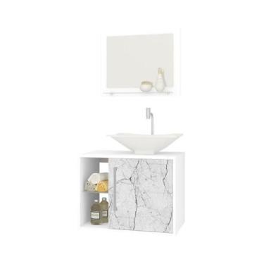 Imagem de Conjunto Gabinete Para Banheiro Com 3 peças Baden - Bechara - Conjunto