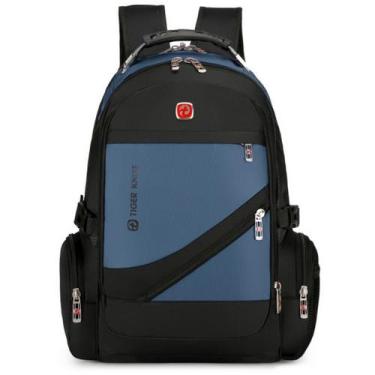 Imagem de Mochila Lugano Notebook 17" Com Entrada USB - Malissima, Azul