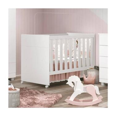 Imagem de Berço Americano Mini Cama 3 em 1 Bebê Infantil Katatau Branco - Rede Móveis