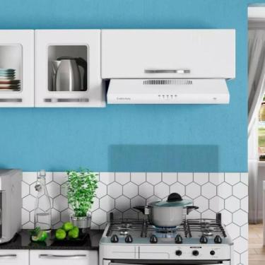 Imagem de Depurador Exaustor Cozinha 80 Cm Parede 127v Aço Colormaq , Branco, 11