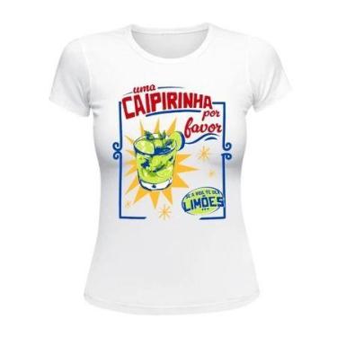 Imagem de Camiseta Feminina Carnaval Uma caipirinha por favor Várias Estampas Me