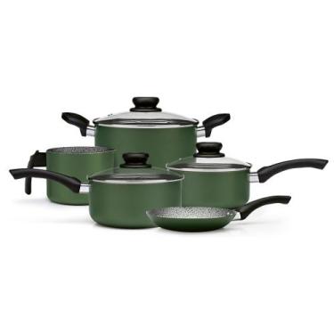 Imagem de Conjunto de Panelas 5pc Antiaderente Panelux Maximum Verde, Verde, 5 p