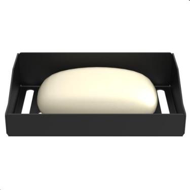 Imagem de Porta Sabonete Adesivo De Parede Banheiro Preto DF - CromoShop Home an