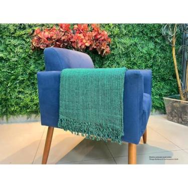 Imagem de Manta 1,80×2,40m Gigante GG Sofá Cama Decorativa(VERDE EXERCITO)