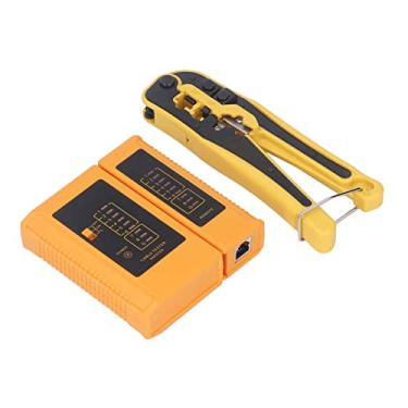 Imagem de Kit de Ferramentas de Crimpagem, 3 Em 1 Terminal Telefônico de Várias Finalidades Universal Ratchet Crimping Peladores de Rede Testador de Rede Conjunto Com Dispositivo de