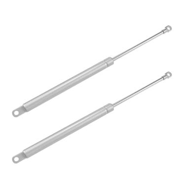 Imagem de X AUTOHAUX 2 peças de 38 cm 55 Ib/245N suportes de elevação em tom prateado amortecedores mola a gás universal para trailer, carro, caminhão, barco, janela, armário e tampas de porta
