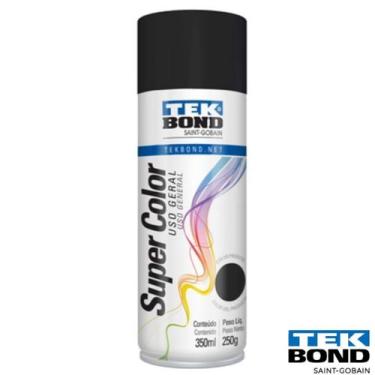 Imagem de Tsa2348 - Tinta Aerossol Preto Fosco 350Ml - Universal - Tekbond