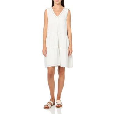 Imagem de Lucky Brand Minivestido feminino com acabamento em renda, Whisper White, G