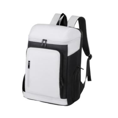 Imagem de Vaveren Mochila de tênis com compartimento de sapatos separado Badminton Rackets Backpack Backpatre Gift Badminton Bag para deslocamento, Preto Branco
