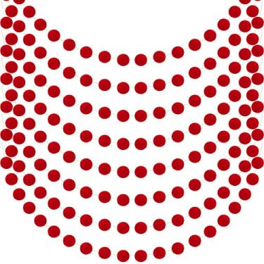 Imagem de 8 peças de guirlanda de bolas de feltro para decoração, guirlanda de pompons pendurados, decoração de pompom para dia dos namorados, Ano Novo, várias festas, decoração de casa (vermelho)