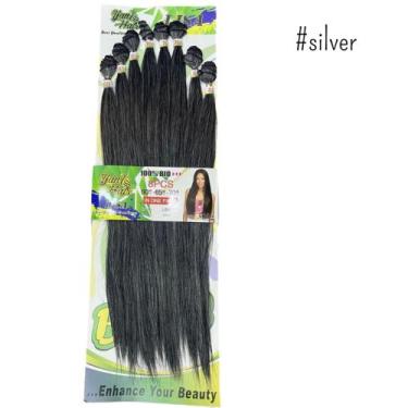 Imagem de Cabelo 100% Bio Fibra Aplique Liso Para Entrelace Mega Hair - mhair, s