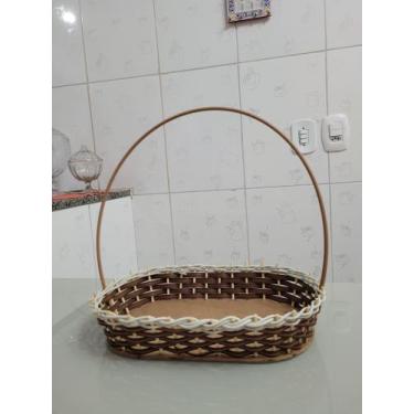 Imagem de Cesta de fibra oval média - Coisa nossa