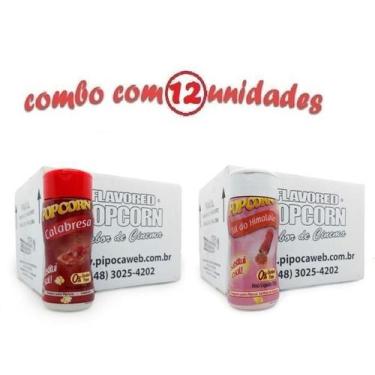 Imagem de Temperos Pipoca Cx 12 Und 6 Calabresa 6 Sal Do Himalaia - Flavored Pop