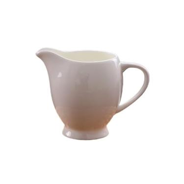 Imagem de Molheira Molheira de cerâmica branca de 8,5 oz para molhos de salada, creme, caldo, pimenta preta Jarra de Molheira(Branco)