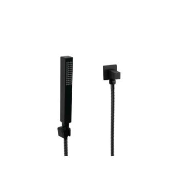 Imagem de Ducha Higienica Preto Fosco ABS c/Mangueira 180 cm com Registro