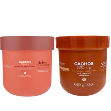 Imagem de Kit Arvensis Cachos Naturais - Geleia Ativadora Suave 500g + Máscara 2