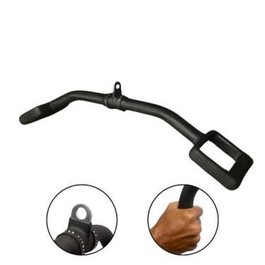 Imagem de Puxador Romano 70cm Emborrachado - Rei do Fitness