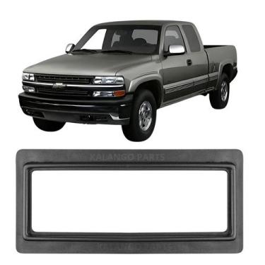 Imagem de Moldura Rádio 1 Din GM Silverado Preta Nova - PERMAK