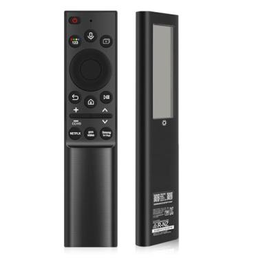 Imagem de Controle remoto de substituição de voz solar BN59-01357A para Samsung, controle remoto de Smart TV com carregamento automático, recarregável USB-C, VG-TM2180ES/ZA, preto