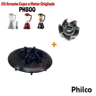 Imagem de Kit Arrastador Do Copo e Do Motor Liquidificador Philco Ph800