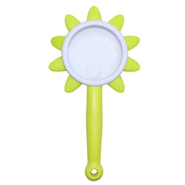 Imagem de Rongon Lupa De Mão Para Crianças, Leitura 10X, Lindas Pétalas, Lupa, Flor, Inseto, Óculos, Divertido, Jovem Explorador E Brinquedos Aventura Meninos Meninas (Verde)