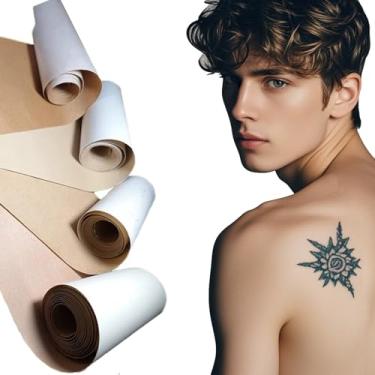 Imagem de WXYINSPAS Fita Para Cobertura De Tatuagem, 1 Rolo Adesivos Ultrafinos Esconder Tatuagens, Cicatrizes, Marcas Nascença, Corretivos Invisíveis, À Prova D'Água E Respiráveis Maquiagem, Perfeita (10 Cm