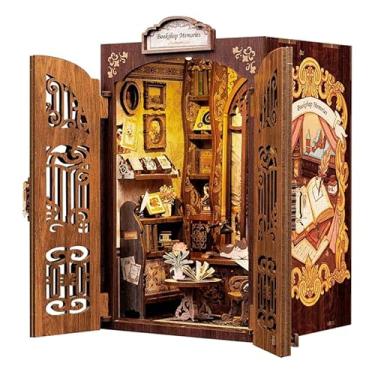 Imagem de Kit Cantinho de Livros Book Nook – Miniatura DIY para Adultos e Adolescentes | Casa em Miniatura, Biblioteca de Bonecas, Decoração Criativa para Estantes | Presente Criativo para Família e Amigos