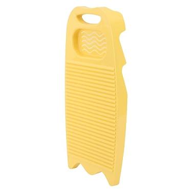 Imagem de Placa de Lavar Louça para Casa Plástico Plástico Placa de Lavagem das Mãos para Melhor e Eficiência de Lavanderia (Amarelo)