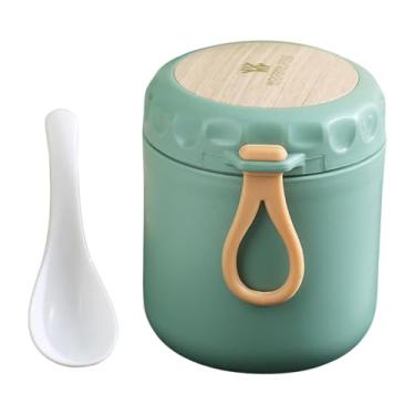 Imagem de Ｂｅｓｇａ Recipiente Térmico para Sopa, Pote Térmico para Alimentos, Copo de Sopa com Tampa para Adultos E Crianças, para Escolar, Viagens Ao Ar Livr, Verde, Tamanho real