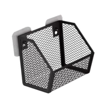 Imagem de Ｂｅｓｇａ Cestas organizadoras de arame de metal, cesta de arame de metal, suporte de parede, cesta de frutas para armário, armazenamento de alimentos, armário, Preto, 14.8 X 11 X 13.5 Cm