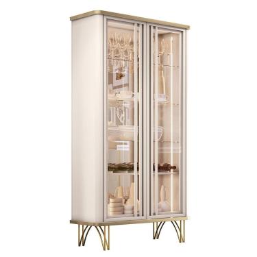 Imagem de Cristaleira Évora 2 Portas de Vidro - HB Móveis