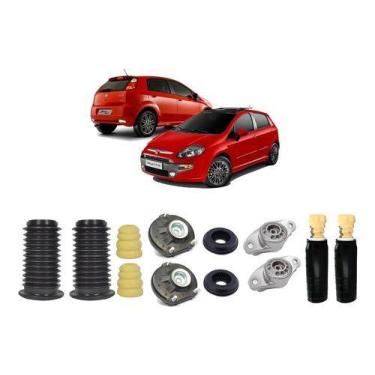 Imagem de Kit Coxim Rolamento Dianteiro Traseiro Punto 2012 2013 2014 - QualyKit