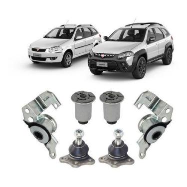 Imagem de Kit Bucha Pivo Suspensão Dianteira Palio Weekend 2001 2002 - Grazzimet