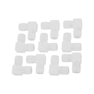 Imagem de Tbest 20pcs Rium 90 Graus Mangueira Cotovelo 1 2in Peixe L Encaixe de ângulo Reto para Peixes Rium PET PLIEISH E ÁRIES