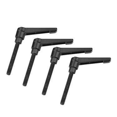 Imagem de EVGATSAUTO Alça de Fixação Ajustável para a Máquina 4pcs Botões de Metal M6 Rosca Macho de 50 Mm Pacote de Aço Inoxidável de 4 Feitos de Corrosão Resistente Ao Desgaste Resistente à Corrosão para