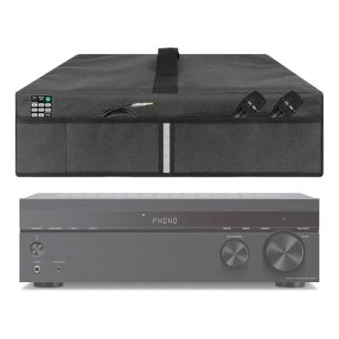 Imagem de Kingshion Capa Protetora Contra Poeira Para Toca-Discos, Receptor Estéreo Compatível Com Yamaha R-S202Bl, R-S500Bl, R-N301Bl, Rx-V681Bl, Sony Str-Dh540, Str-Dh590, Str-Dh100, Str-Dh190